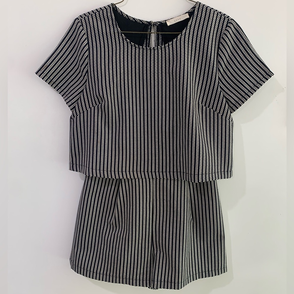 Black and White Romper